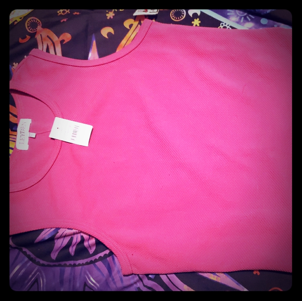 Fuscia tank top
